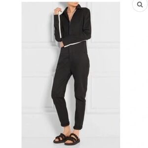 La Ligne Black Jumpsuit with White Trim